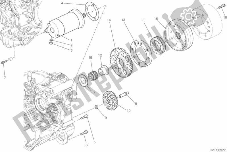 All parts for the Electric Starting And Ignition of the Ducati Monster 821 Brasil 2015